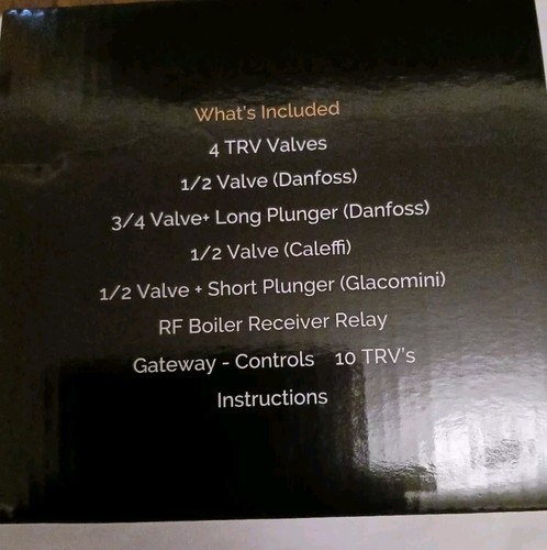 Curv smart advanced TRV kit including 9 TRV heads (4+5) Wifi Google Amazon Alex - Picture 5 of 8