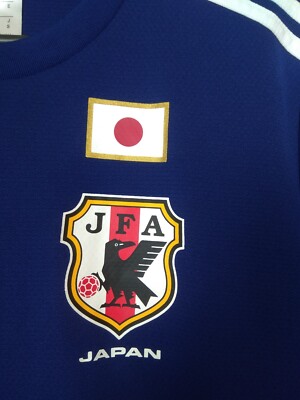 adidas 日本代表 HONDA シャツ L 寸ネイビー サッカー　タグ付 adidas】 サッカー 日本代表 トレーニングシャツ Tシャツ M