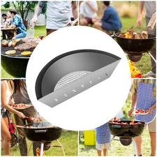 For 15" Charcoal Grills BBQ Semicircular Stainless Steel Charcoal Basket