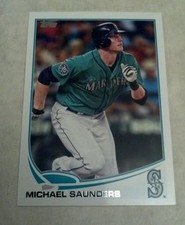MICHAEL SAUNDERS 2013 TOPPS BASEBALL CARD # 297 A0504