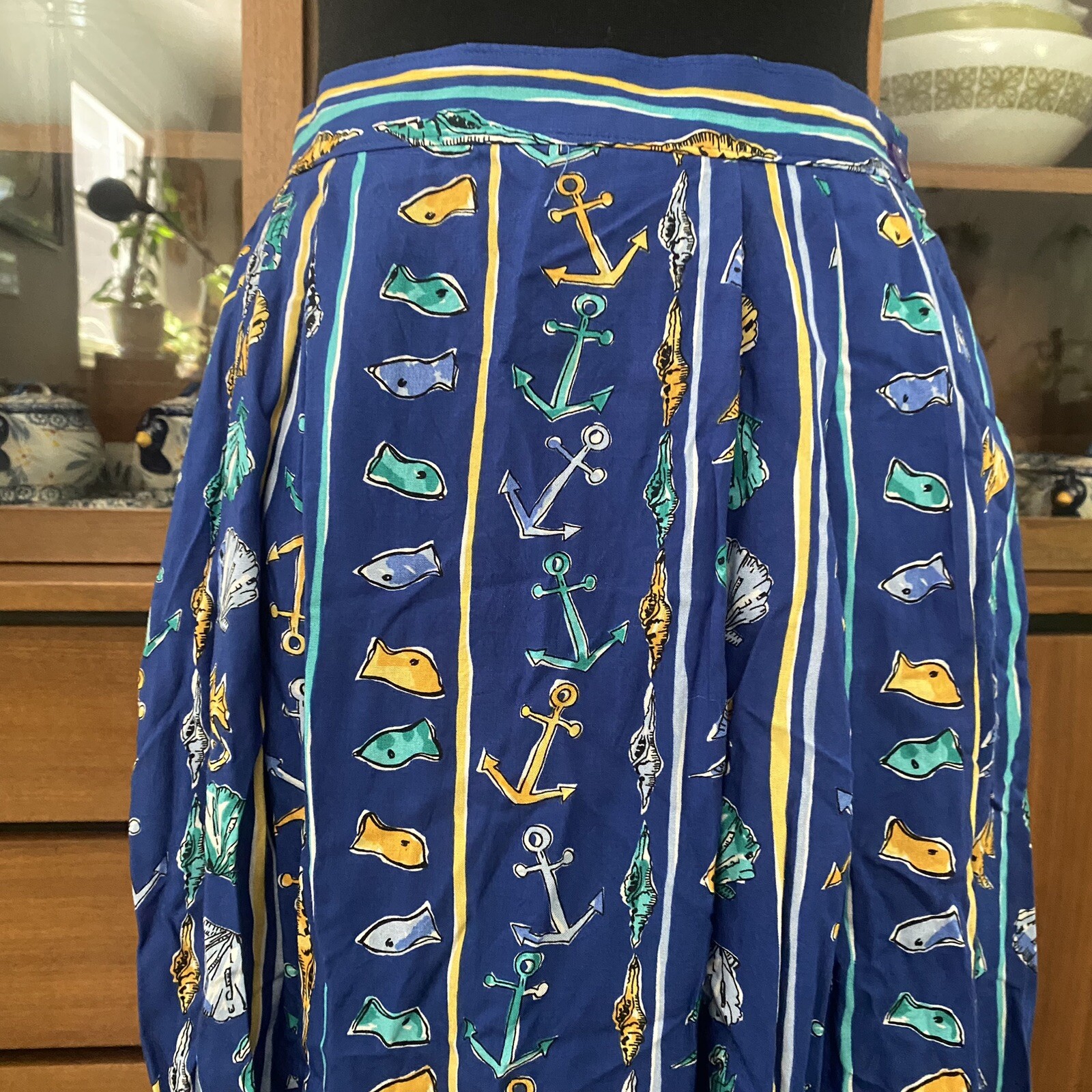 Vintage 90’s Pendleton Nautical Theme Pleated Mid… - image 2