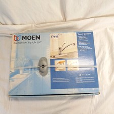 Moen Touch Control Kitchen Faucet 87585 Chrome Finish Staineless 3 Hole Sink