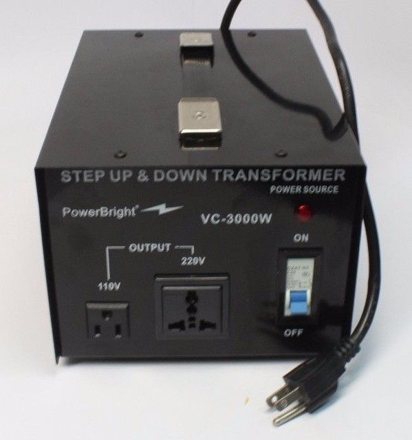 Power Bright VC3000W Voltage Transformer 3000 Watt Step Up/Down converter 