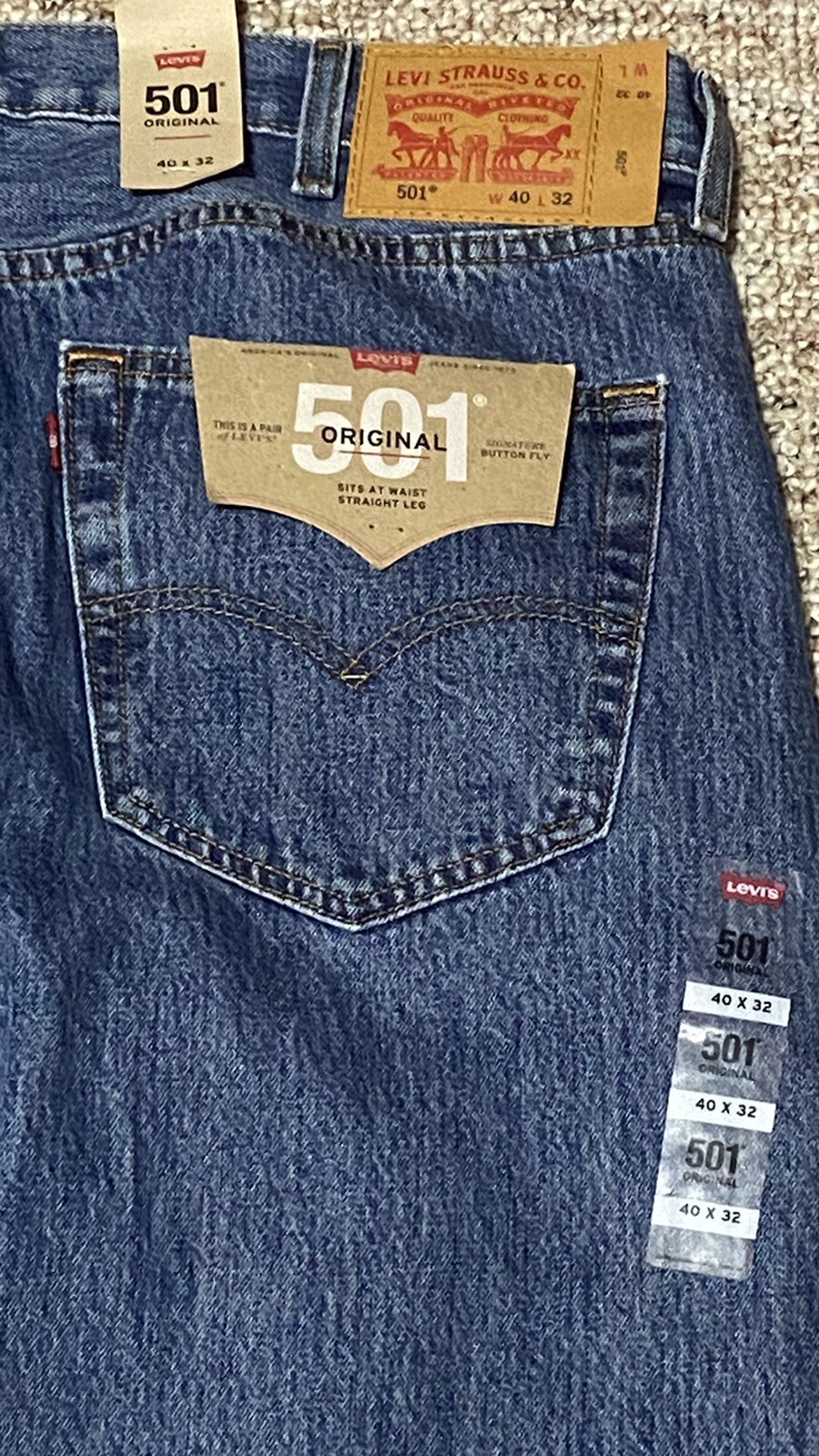 levis 501 40 x 32