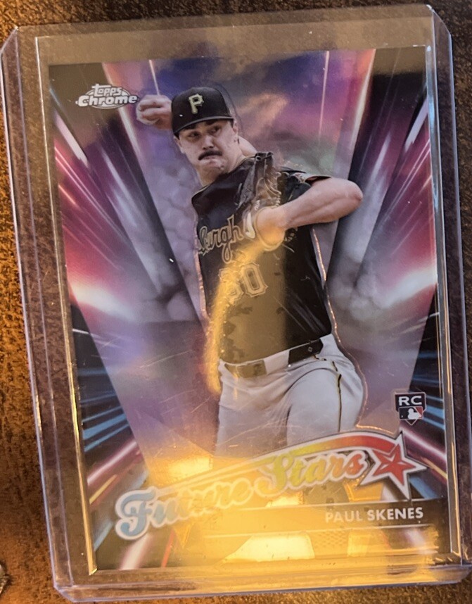 2024 Topps Chrome Update Future Stars Paul Skenes Rookie Card RC #FSU-17