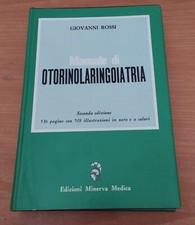 Anno 1975, MANUALE DI OTORINOLARINGOIATRIA - GIOVANNI ROSSI - MINERVA