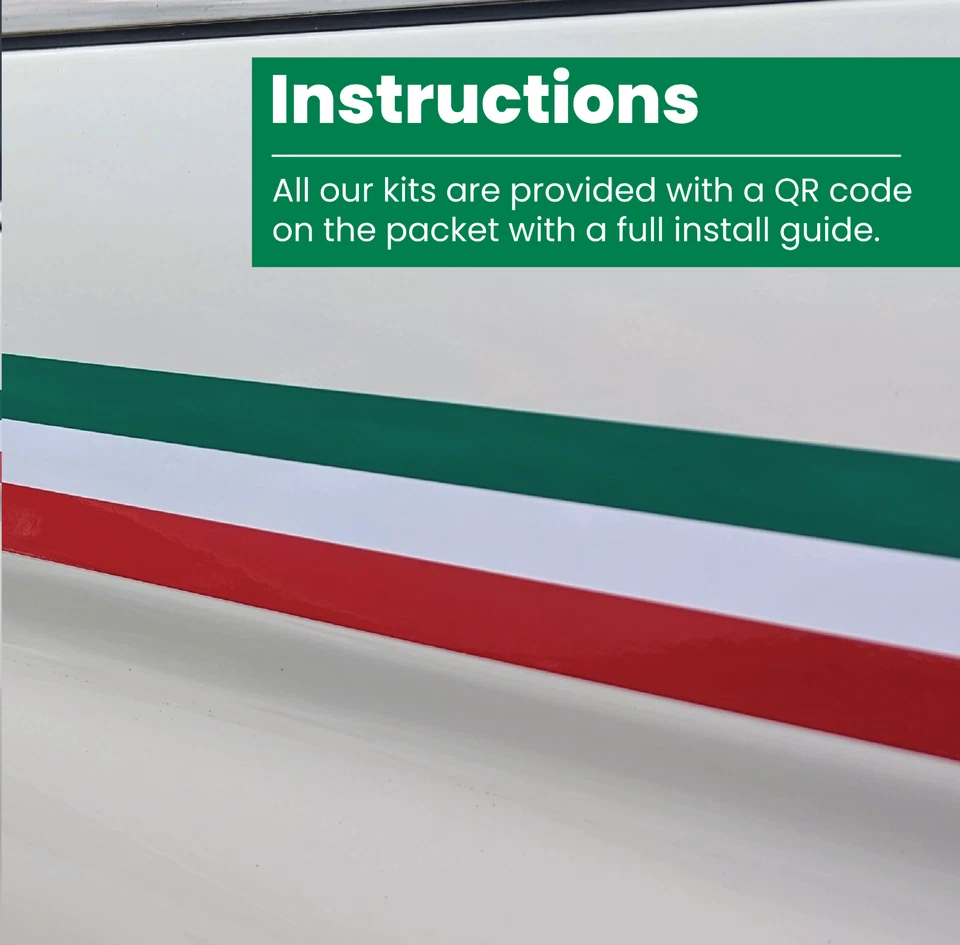 Kit vinilo rayas italiano Fiat 500 Foto 4 de 4