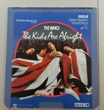 THE WHO THE KIDS ARE ALRIGHT RCD SELECTAVISION VIDEO DISC V22