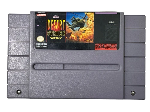 Desert Strike: Return to the Gulf (SNES, 1992) Authentic Cartridge Tested