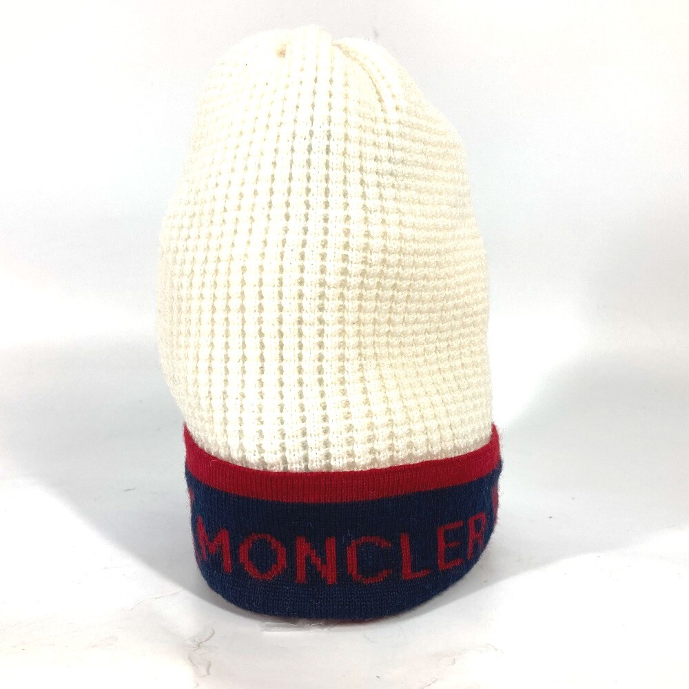 MONCLER logo beanie hat knit hat knit cap Knit hat wool