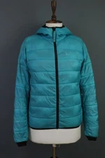 Montura Blue Primaloft Puffer Outdoor Hooded Ski Jacket Size S