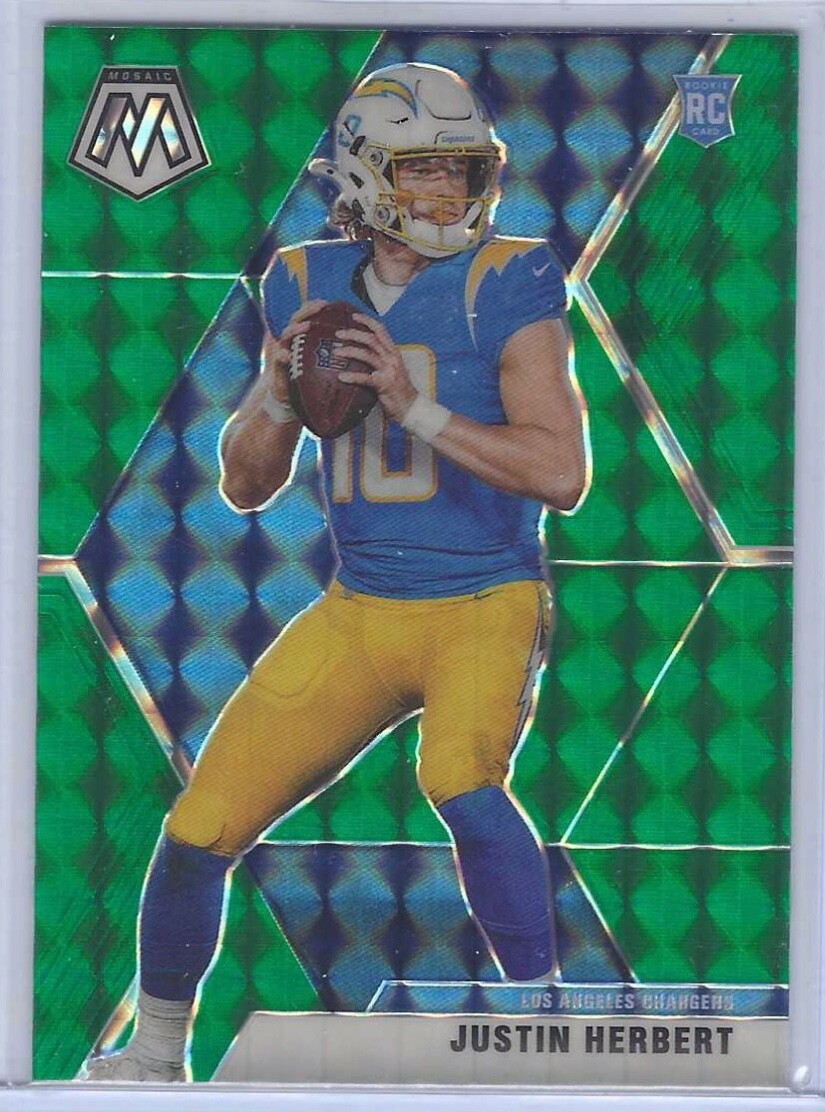 25枚限定 Mosaic Justin Herbert PSA 8 JUSTIN HERBERT, 2023 Panini Mosaic, National Pride, #255 | eBay