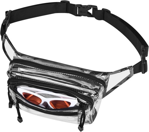Clear Waist Bag with Adjustable Strap - Perfect for Festivals & Travel - Picture 11 of 11