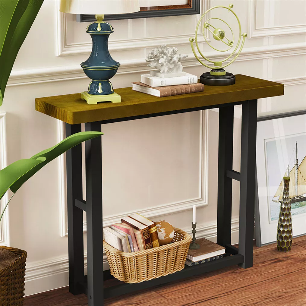 Chic Small Console Table Sofa Table Thick Square Frame fr Corridor