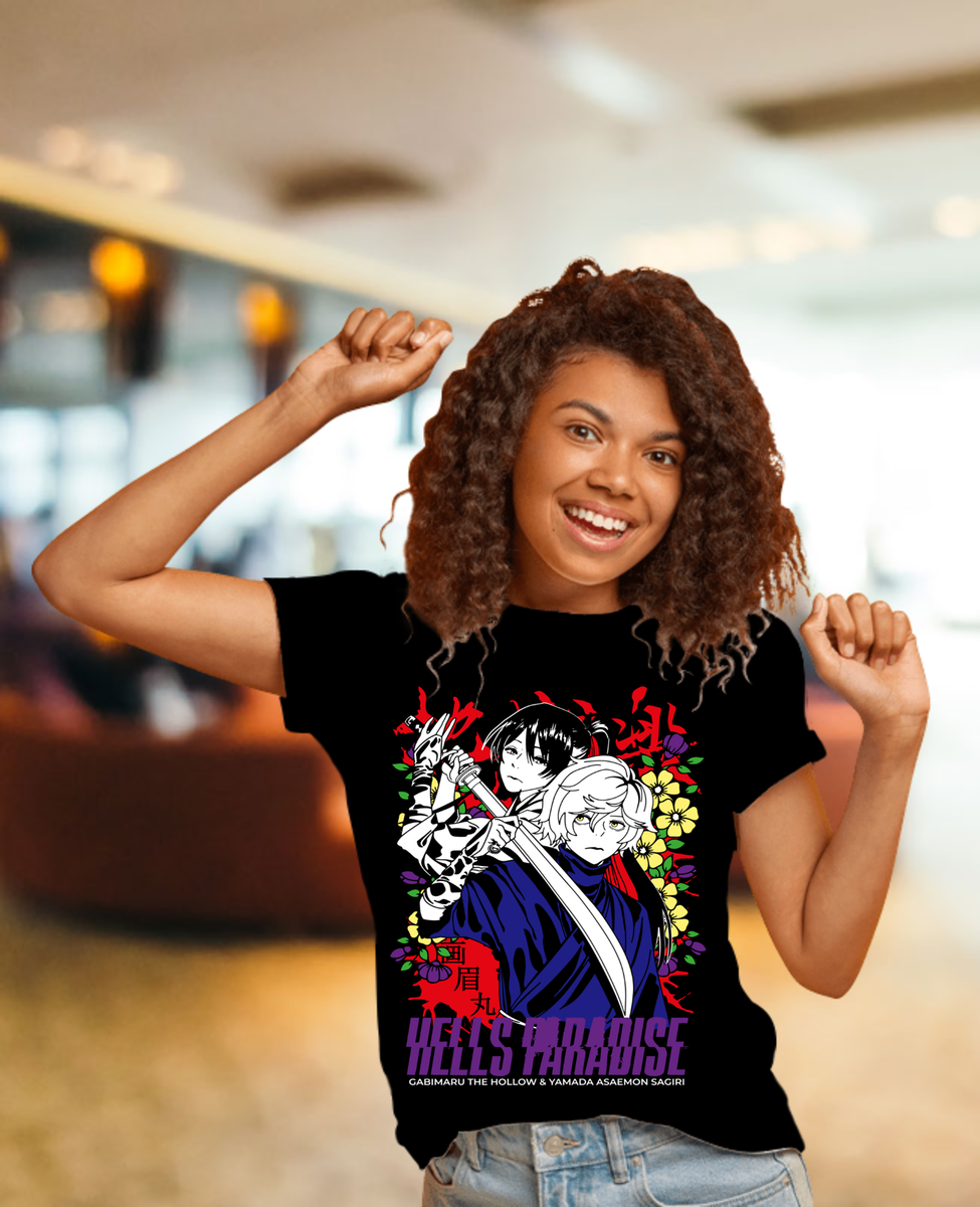 Unisex Hell's Paradise Jigokuraku T-shirt Anime Manga Kawaii Unisex Hell's Paradise Jigokuraku T-shirt Anime Manga Kawaii