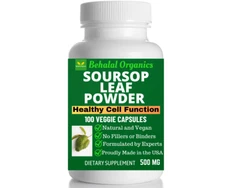 Soursop Graviola 500mg Vegan Capsules 100 Count