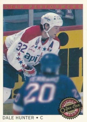 1992-93 OPC Premier STAR PERFORMERS #2 DALE HUNTER - Washington Capitals