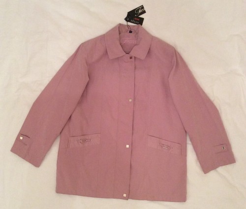 Ladies Finesse Moss Micro Pink Lightweight Jacket Size 14 Brand New w Tags  - Picture 1 of 10