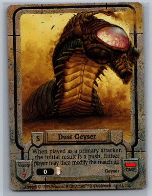 Guardians CCG Dust Geyser TCG Dagger Isle Trading Card Game