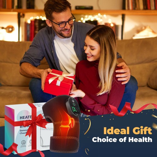 NEW Cordless Heated Knee Massager with Heating USB Charging Knee Brace Wrap - Picture 14 of 15