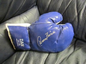 Carmen Basilio autographed Boxing Glove
