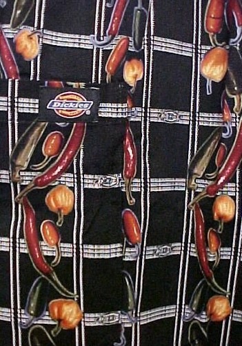 Pantalón de Chef Suelto Estampado de Pimienta Dickies Uniforms CW050101 PER XS Pequeño Boxer Banda Nuevo - Imagen 2 de 2