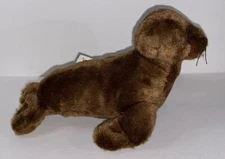 Aurora Seal Plush Brown Stuffed Animal Wildlife Lovey Toy Plushie Stuffie 8"