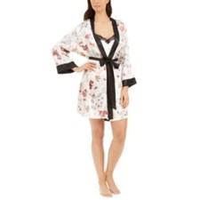 Linea Donatella Floral Wrap Robe , Multicolor, Medium NEW WITH TAG
