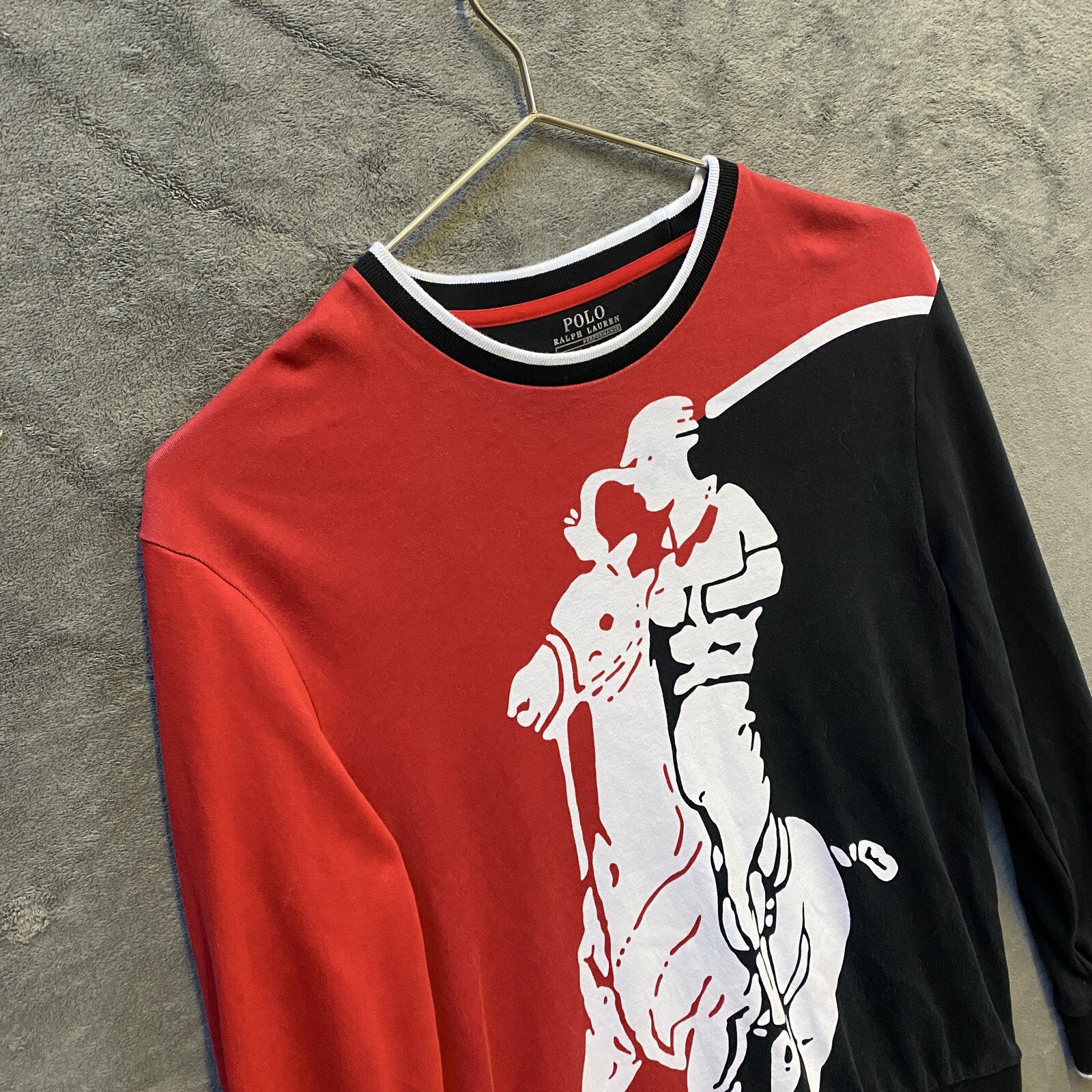 Felpa Polo Ralph Lauren Performance Uomo Media Oversize Logo Pony Collo Equipaggio