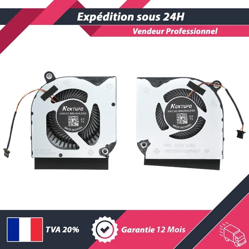 VENTILATEURS CPU & GPU FAN POUR ACER PREDATOR HELIOS 300 PH315-53 / PH317-53