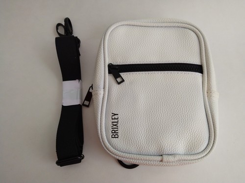 Brixley Umhängetasche Sling Handtasche für Reisen Multi Position Bauchtasche (weiß)