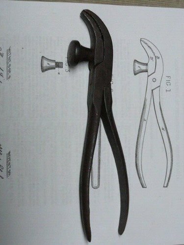 Pat'd 4. April 1871 Alfred Clarke Schuster Lederarbeiter dauerhafte Zange Hammer - Bild 2 von 19