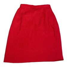 Vintage Valentino Night Red Skirt Size 4 Made In Italy 1980s
