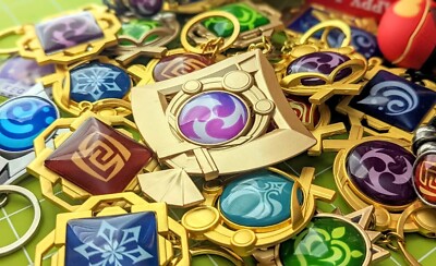 Genshin Impact Custom Vision keychain! - Monsteadt Liyue Inazuma! New! READ!