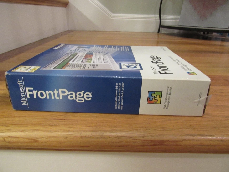 Microsoft Front Page Version 2002 Web Site Software Product Key Original Package - Image 3 of 4