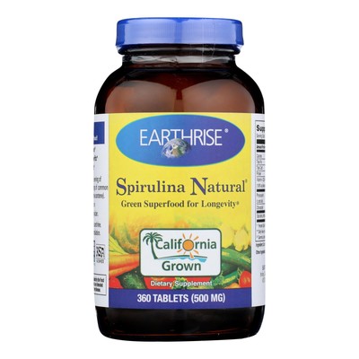 Earthrise Spirulina Natural - 500 mg - 360 Tablets