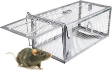 TRAPPOLA PER TOPI GRANDI GABBIA CATTURA RATTI RODITORI ANIMALI VIVI TUNNEL ESCA