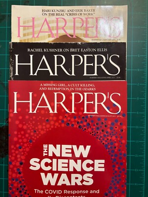 Harper's Magazine, 3 recent issues