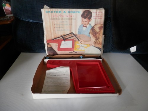 Vintage Ohio Art SKETCH A GRAPH Pantograph in Original Box with Instructions - Picture 3 of 3