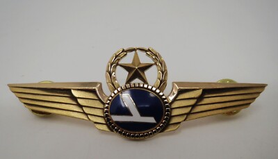 Eastern Airlines Senior Captain's Pilot Wings Pin Balfour 10k Gold Filled 15g