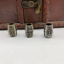 Six Characters Paracord Bead Brass Knife Handle Lanyard Pendant DIY Accessories