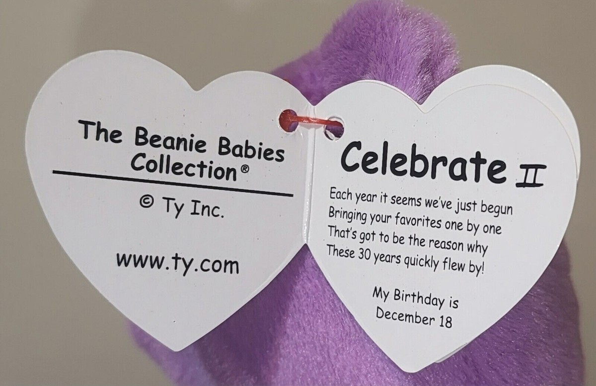 Ty Beanie Baby - CELEBRATE II the Bear 30th Anniversary