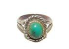Vintage Southwestern Sterling Silver Blue Stones Turquoise Rings US Size 6 7 925