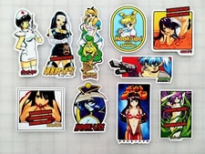 Hook-Ups Sticker Pack (10) SET 6 Reproduction skateboard Anime Girls 90s Skate