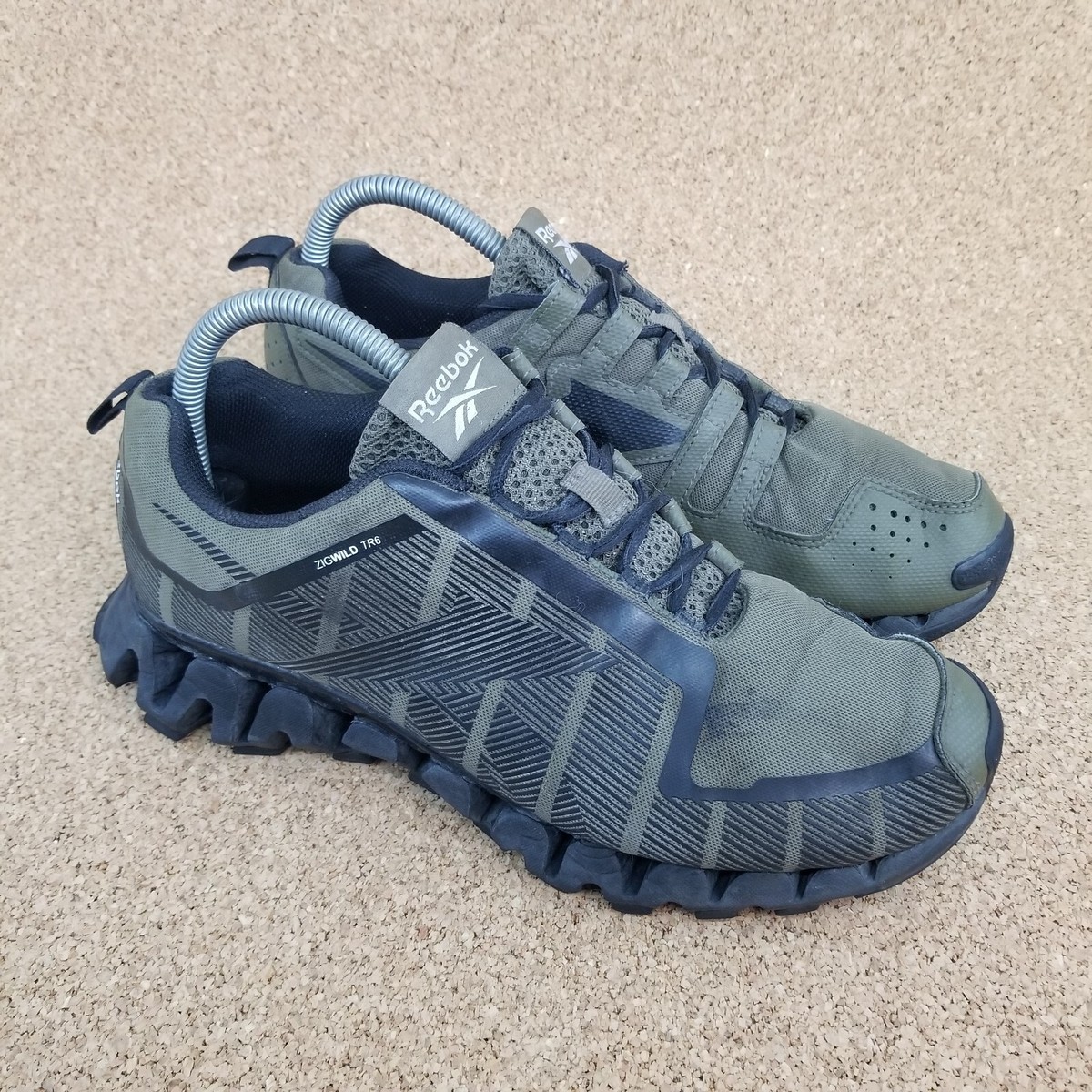 Reebok ZigWild Trail Men's Athletic Hiking Walking Running Size Army  Green