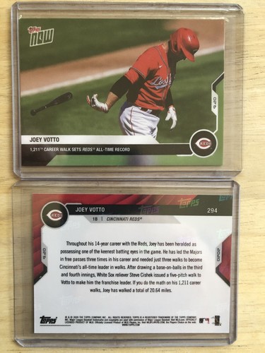 2020 Topps Now 294 Joey Votto
