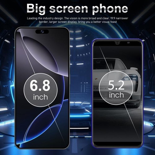 Smartphone I16 Pro Max 6.8" 4G Dual SIM 3+32GB Android 10 Octa Core MTK6753 - Foto 5 di 23
