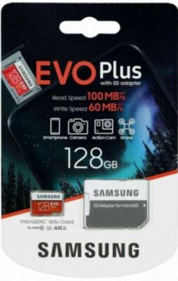 SAMSUNG EVO Plus Micro SD Karte 128GB Class10 SDXC Speicherkarte Memory Card