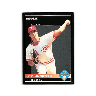 Gino Minutelli Rookie 1992 Pinnacle #261 Cincinnati Reds Baseball Card NM