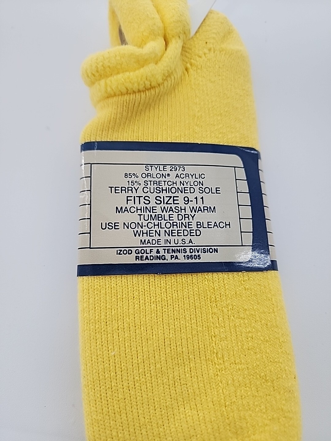 SAOLA Suola imbottita vintage Izod Club Donna Calzino Orlon Acrilico Terry